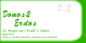 domos2 erdos business card